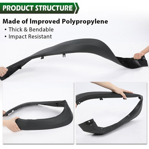 Solid Spare Front Fender Flare Trim Molding Left Driver Side Fit For 2016-2023 Toyota Tacoma