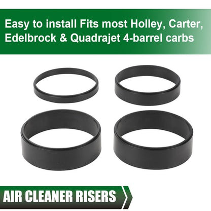 Solid Spare 1/2" 1" 1-1/2" Air Cleaner Spacer Riser Fits Edelbrock Holley 5 1/4" Carburetor