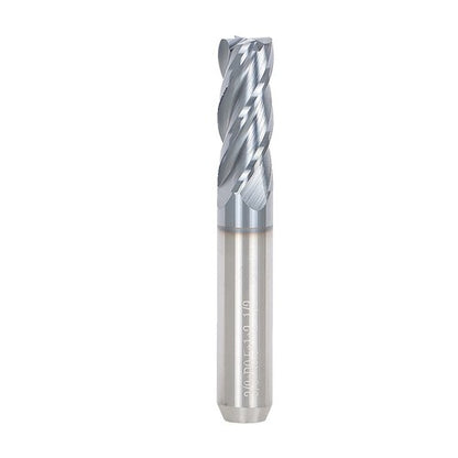 Solid Spare 3/8" 4 Flutes Carbide End Mill 1" Cut Length Tungsten Steel 0.020 Corner Radius