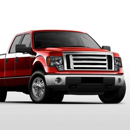 Solid Spare Clear Lens Black Housing Headlights Lamps Fit For 2009-2014 Ford F150 Pickup