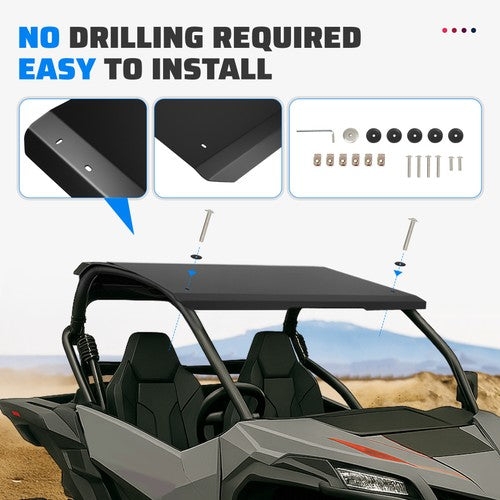 Solid Spare Aluminum Roof Top Shading Cover For CFMOTO ZForce 950/1000 HO Sport 20-2024 UTV