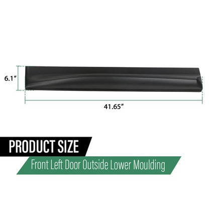 Solid Spare Front Left Door Lower Molding Trim Fit For 14-2019 Land Rover Range Rover Sport