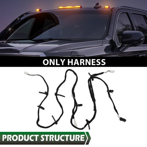 Solid Spare Fit For 20-23 Chevy Silverado GMC Sierra HD Roof Marker Clearance Lamp Harness