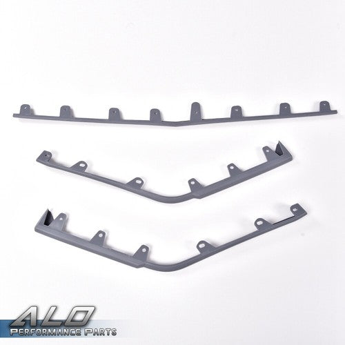 Solid Spare Fit For 09-15 Cadillac CTS V Gray Front Bumper Trim Molding Kit GM1044116