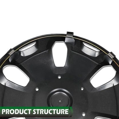 Solid Spare Fit For 2010 2011-2013 Ford Transit Connect Van 15" Wheel Covers Hub Caps 4pcs