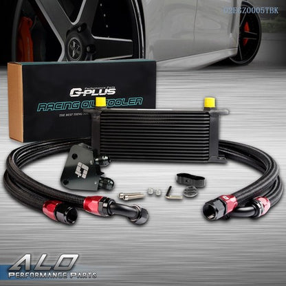 Solid Spare Fit For LS1 LS2 LS3 Engine 16 Row 10AN Oil Cooler + Filter Adapter + Hose Kit