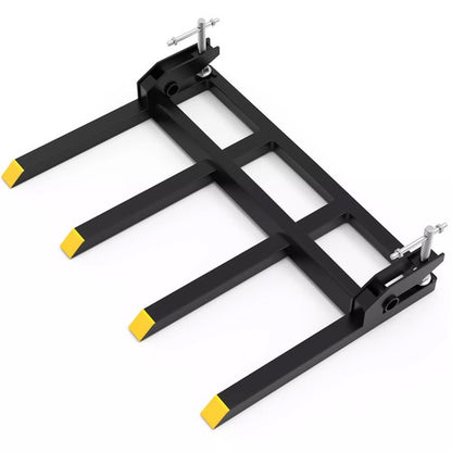 Solid Spare 2500lbs Clamp on Heavy Debris Fork for Tractor Skid Steer Buckets Universal 42"