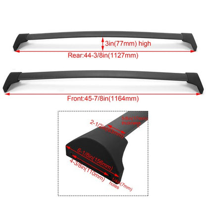 Solid Spare For 2016-2022 Honda Pilot Top Roof Rack Rail Cross Bars Aluminum Luggage Cargo