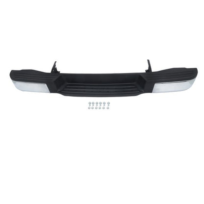 Solid Spare For Nissan NV1500 NV2500 2012-2021 Steel Chrome Rear Step Bumper W/o Sensor Hole