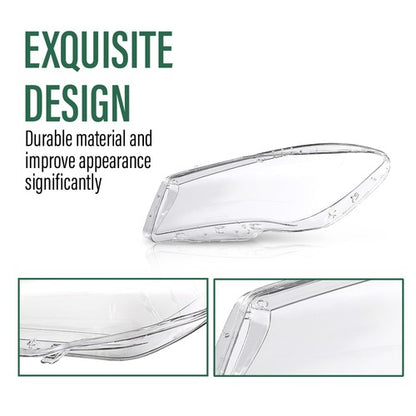 Solid Spare Fit For 2013-2016 Mercedes Benz CLA-Class W117 Headlight Replacement Lens LH RH