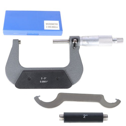Solid Spare 2-3" Precision outside micrometer 0.0001" carbide tipped, standard USA