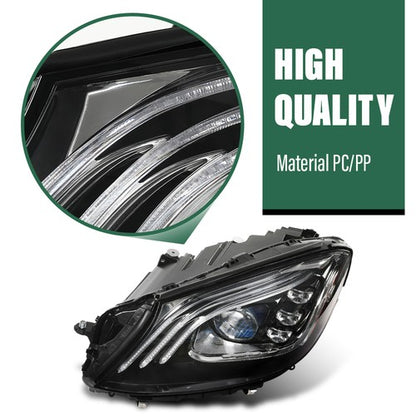 Solid Spare LED Headlight Left Side Fit For 2018-2021 Mercedes-Benz S Class W222 S560 S63