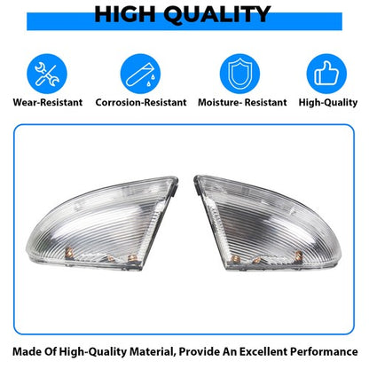 Solid Spare 2Pcs LED Mirror Turn Signal Lights Puddle Lamps For 2009-14 Dodge Ram 1500 2500