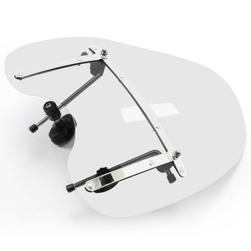 Solid Spare 19"x17" Motorcycle Clear Front Windshield For Harley Honda Magna Shadow Spirit