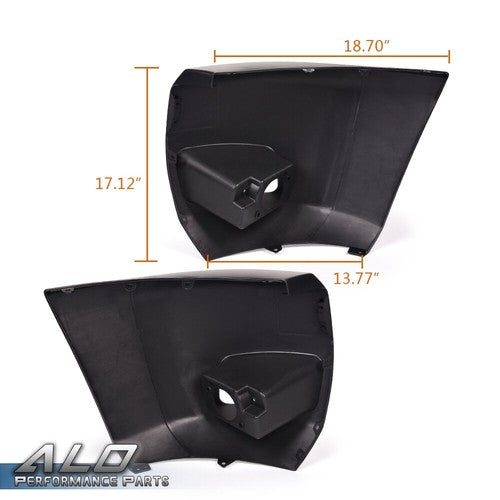 Solid Spare Front Bumper Driving Fog Light w/Bumper End Fit For 2007-13 Chevy Silverado 1500