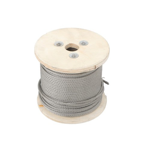 Solid Spare 3/16" 7x19 Stainless Steel Cable - 250FT T304 Wire Rope 3700lb Fracture Strength