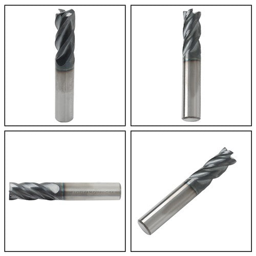 Solid Spare 1/2" 4 FLUTE Variable Helix Carbide End Mill .030 Radius TiALN New