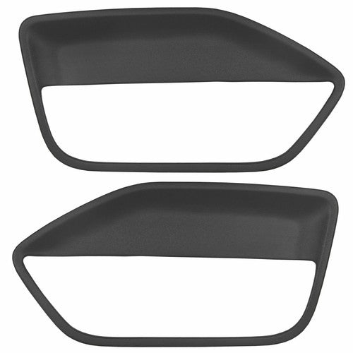 Solid Spare 2pcs Front Door Panel Black Insert Hard Cover Kit Fit For 05-09 Ford Mustang