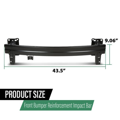 Solid Spare Fit For 11-2013 Hyundai Elantra 865303X000 Front Bumper Reinforcement Impact Bar