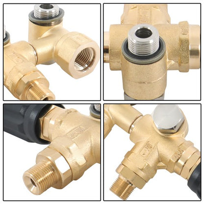 Solid Spare 3650PSI 5.5 GPM 3/8 Unloader with Mounting Bolt Set for Pressure Pump RR, RK, XM