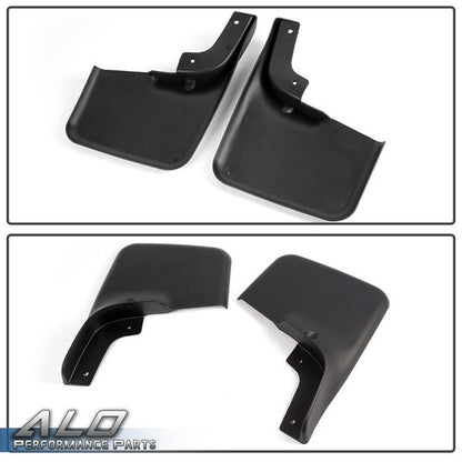 Solid Spare Front Rear Set Splash Mud Guards Flaps Fit for 04-14 Ford F-150 w/ Fender Flares