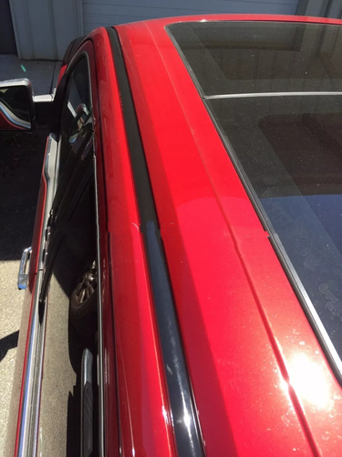 BLACK ROOF TOP DRIP TRIM MOLDING FIT 2005-2015 TOYOTA TACOMA DOUBLE CAB 2PCS