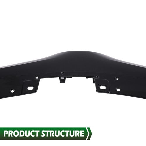 Solid Spare Fit For 2016-2018 Toyota RAV4 Front Bumper Upper Hood Grille w/ Chrome Trim