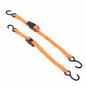 Solid Spare 2 Pack Ratchet Strap Polyester Orange Fracture Strength 2400lbs 1in*4ft S Hooks