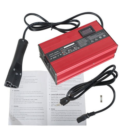 Solid Spare For EZGO RXV & TXT Battery Charger 48V 10A Golf Cart "Triangle" 3 Pin Style Plug