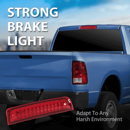 Solid Spare Fit For 09-2017 Dodge Ram 1500 2500 3500 LED 3rd Brake Tail Light Cargo Lamp Red