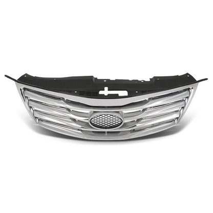 Solid Spare Fit For 12-14 Hyundai Azera Front Bumper Upper Grille Grill Black & Chrome