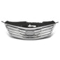Solid Spare Fit For 12-14 Hyundai Azera Front Bumper Upper Grille Grill Black & Chrome
