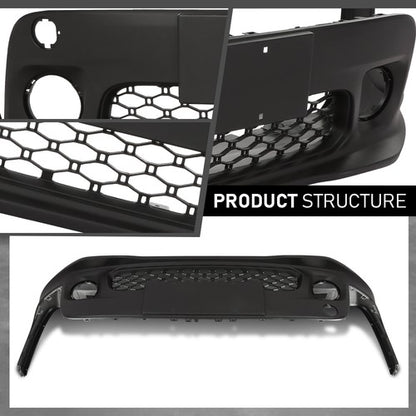 Solid Spare Front Lower Bumper Cover Fascia Black Fit For 2019-2023 Jeep Renegade CH1015139