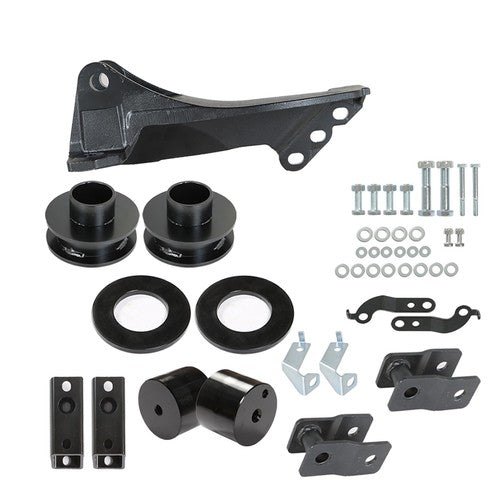 Solid Spare 2.5" Leveling Kit With Track Bar Bracket For 2011-2020 Ford F-250 Super Duty