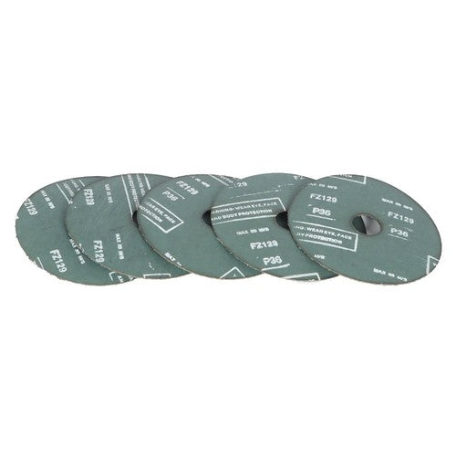 Solid Spare 25 Pack 5 x 7/8, 36 Grit Zirconia Resin Fiber Grinding and Sanding Discs