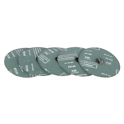 Solid Spare 25 Pack 5 x 7/8, 36 Grit Zirconia Resin Fiber Grinding and Sanding Discs