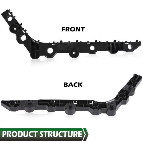 Solid Spare Fit For 16-18 Nissan Altima Rear Bumper Bracket Right Passenger Side Black