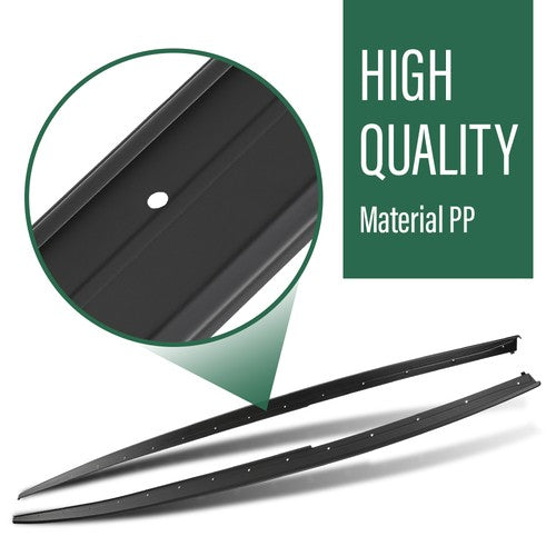Solid Spare Fit For 12-18 BMW F30 F31 3 Series Sedan M Sport Side Skirt Extension Splitter