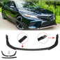 Solid Spare Front Bumper Lip Fit 2018-2020 Toyota Camry SE/XSE Glossy Black