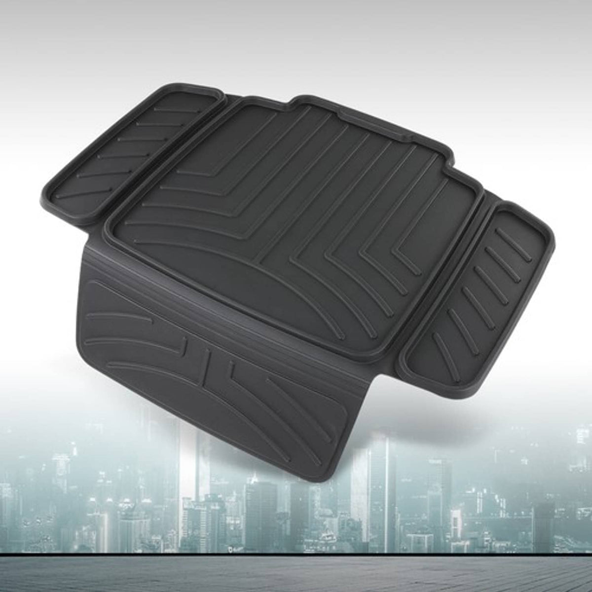 Solid Spare TPE Car Seat Protector | Waterproof, Anti-Slip for Baby & Child Seats Black