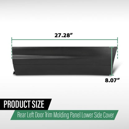 Solid Spare Fit For 2011-2018 Porsche Cayenne Rear Left Side Door Lower Molding Trim Panel