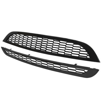 Solid Spare Honeycomb Mesh Front Grille Upper&Lower FOR 2002-06 Mini Cooper & S R50 R52 R53