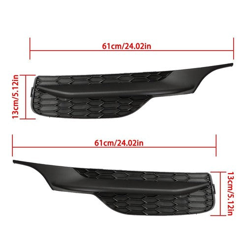 Solid Spare Fog Light Lamp Cover Bezel Set For 16-17 Honda Accord 2.4L/3.5L Left+Driver Side