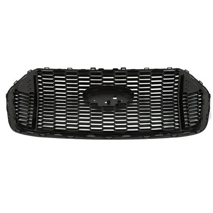 Solid Spare Honeycomb Front Upper Grille Glossy Black For Transit T150 T250 T350 2020-2022