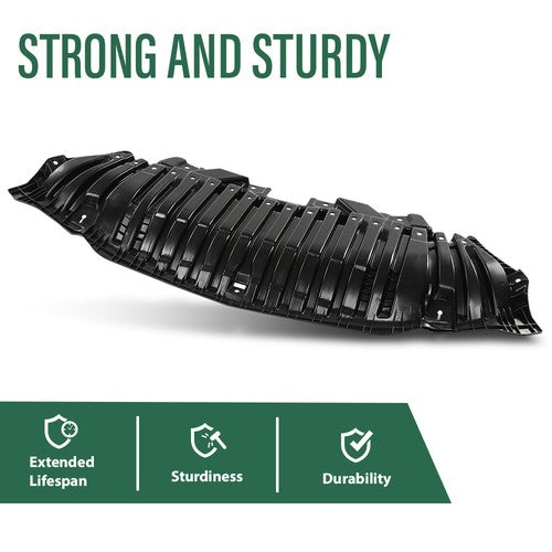 Solid Spare Fit For 16-21 Mercedes-Benz C300 Front Engine Splash Shield Guard Under Cover