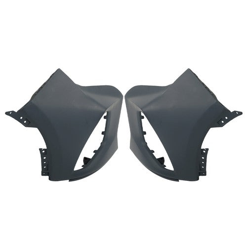 Solid Spare Fit For 2019-22 Chevy Blazer RH+LH Front Bumper Upper Cover By Pair Plastic NEW