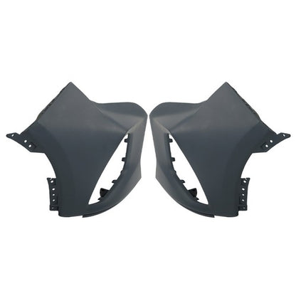 Solid Spare Fit For 2019-22 Chevy Blazer RH+LH Front Bumper Upper Cover By Pair Plastic NEW