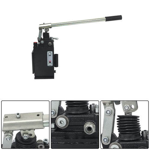 Solid Spare 2.7 Cid 5 Quart Single Acting Hydraulic Piston Hand Pump With Release Knob
