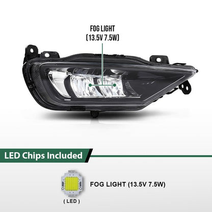 Solid Spare Fit For 2016-2024 Volvo XC60 XC90 S90 V90 Fog Light Driving Lamp Right Side