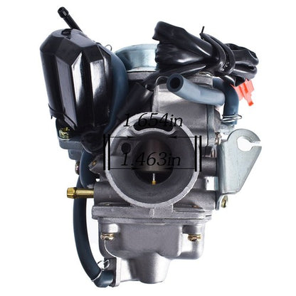 Solid Spare For Roketa Gokart 150cc GY6 24mm Carburetor W/ Air Filter Intake Fuel Kit US
